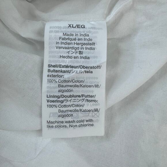 J. Crew Eyelet Lace Ivory White Short Sleeve Top Women's XL Professional Casual - Picture 4 of 7